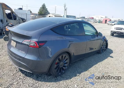 2023 Tesla Model Y Performance Dual Motor All-Wheel Drive from USA, damaged, VIN 7SAYGDEF2PF712401